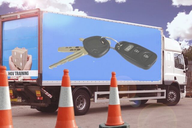 Trainee Driver Lorry Cones